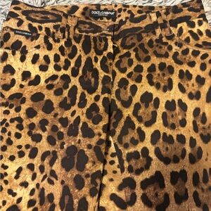 Dolce & Gabbana Leopard Print Pants